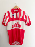 Vintage red U.C Bastia large jersey top