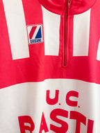 Vintage red U.C Bastia large jersey top