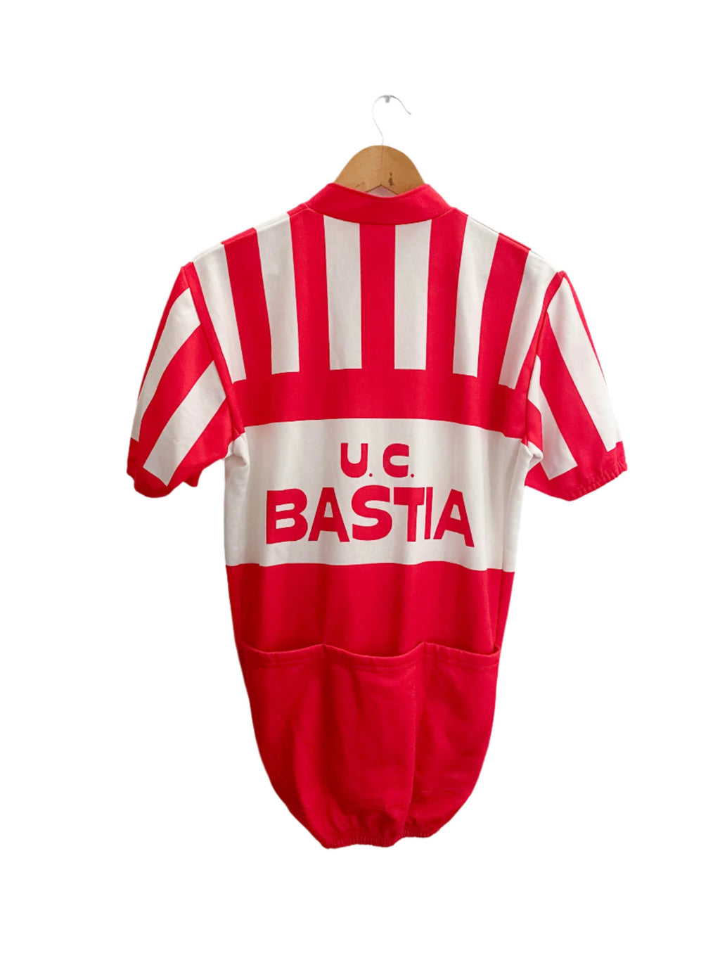 Vintage red U.C Bastia large jersey top