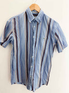Vintage Lacoste 90s blue womens Button up Summer Festival Shirt