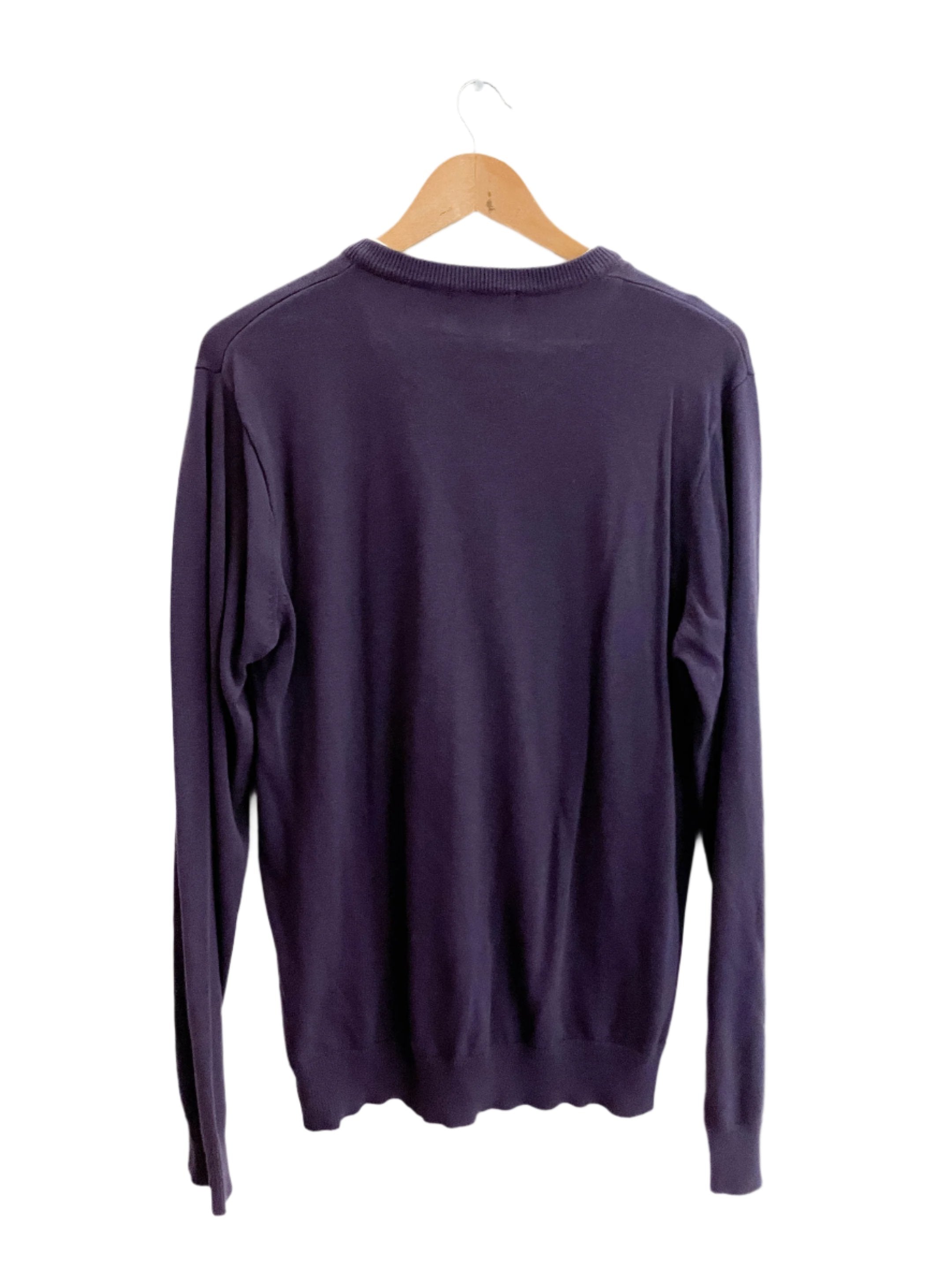 Vintage Dissident vneck large purple jumper