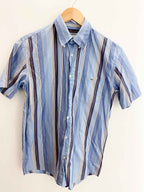 Vintage Lacoste 90s blue womens Button up Summer Festival Shirt