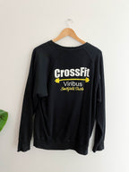 Vintage crossfit viribus black large jumper