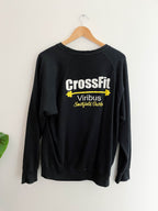 Vintage crossfit viribus black large jumper