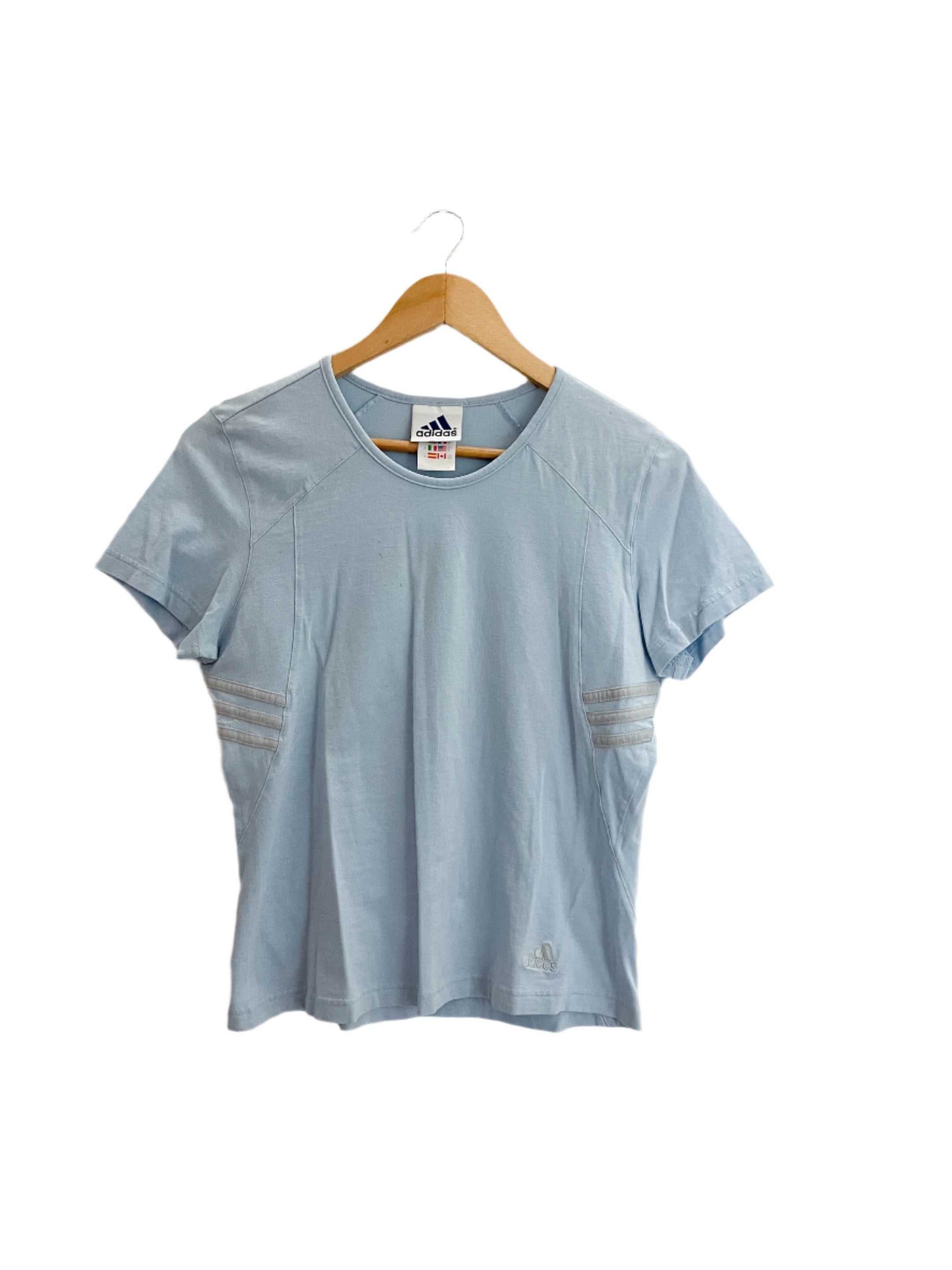 Vintage light blue medium adidas tshirt