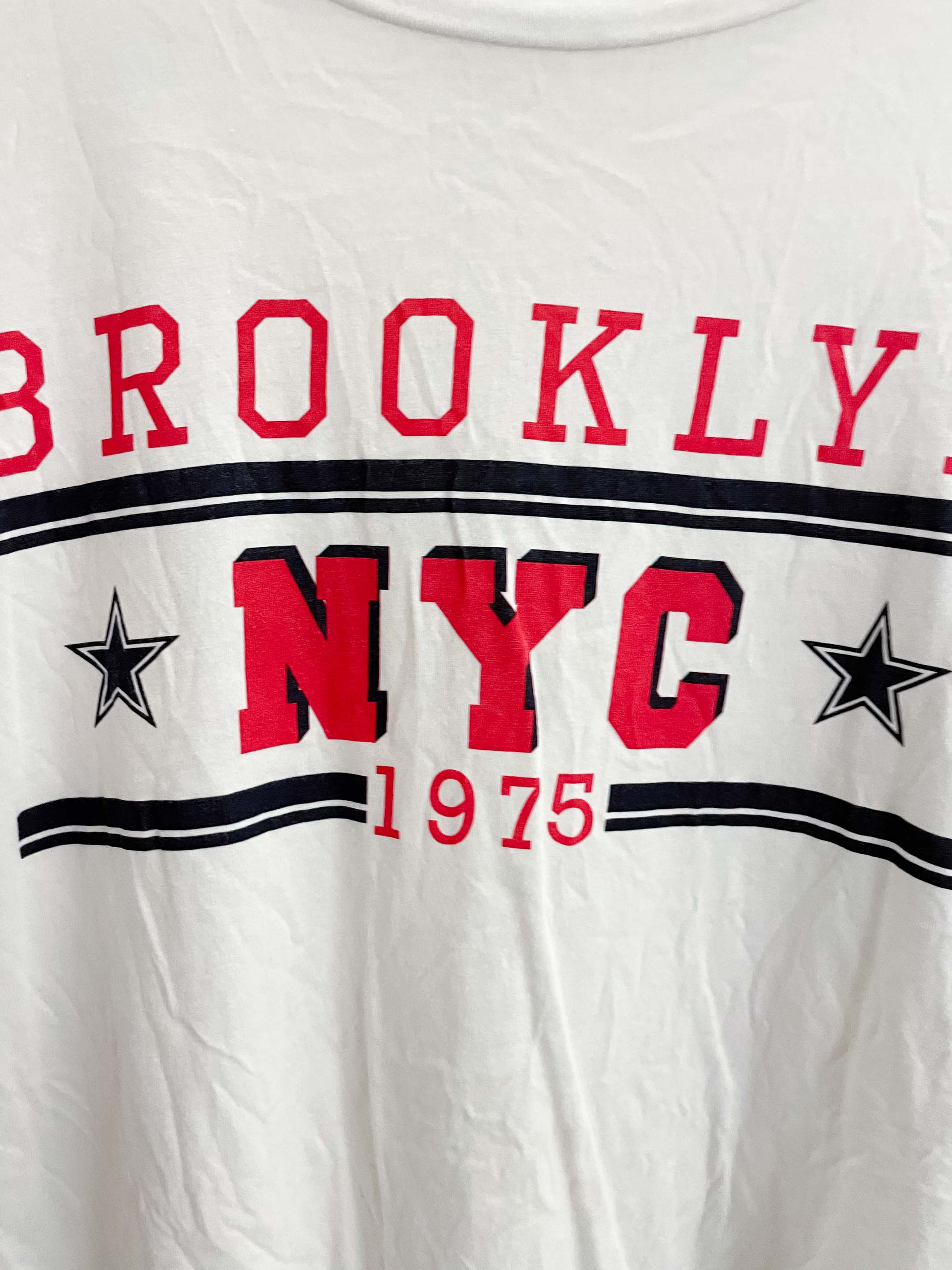 Vintage Brooklyn NYC 1975 white large tshirt