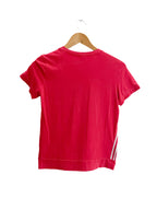 Vintage red adidias 3 stripe V-neck medium tshirt | SKU 1756