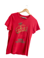 Vintage Adidas who is the king graphics red small tshirt