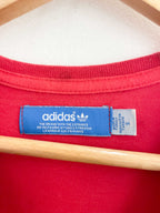Vintage Adidas who is the king graphics red small tshirt