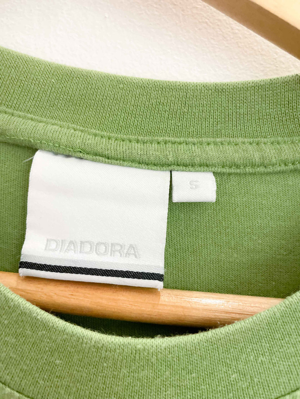 Vintage Diadora takes you to victory green small tshirt