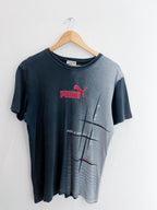 Vintage black puma mens tshirt size L