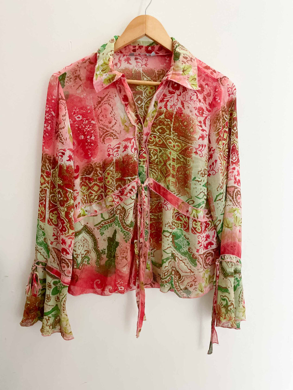 Vintage per una multi ladies blouse size 12