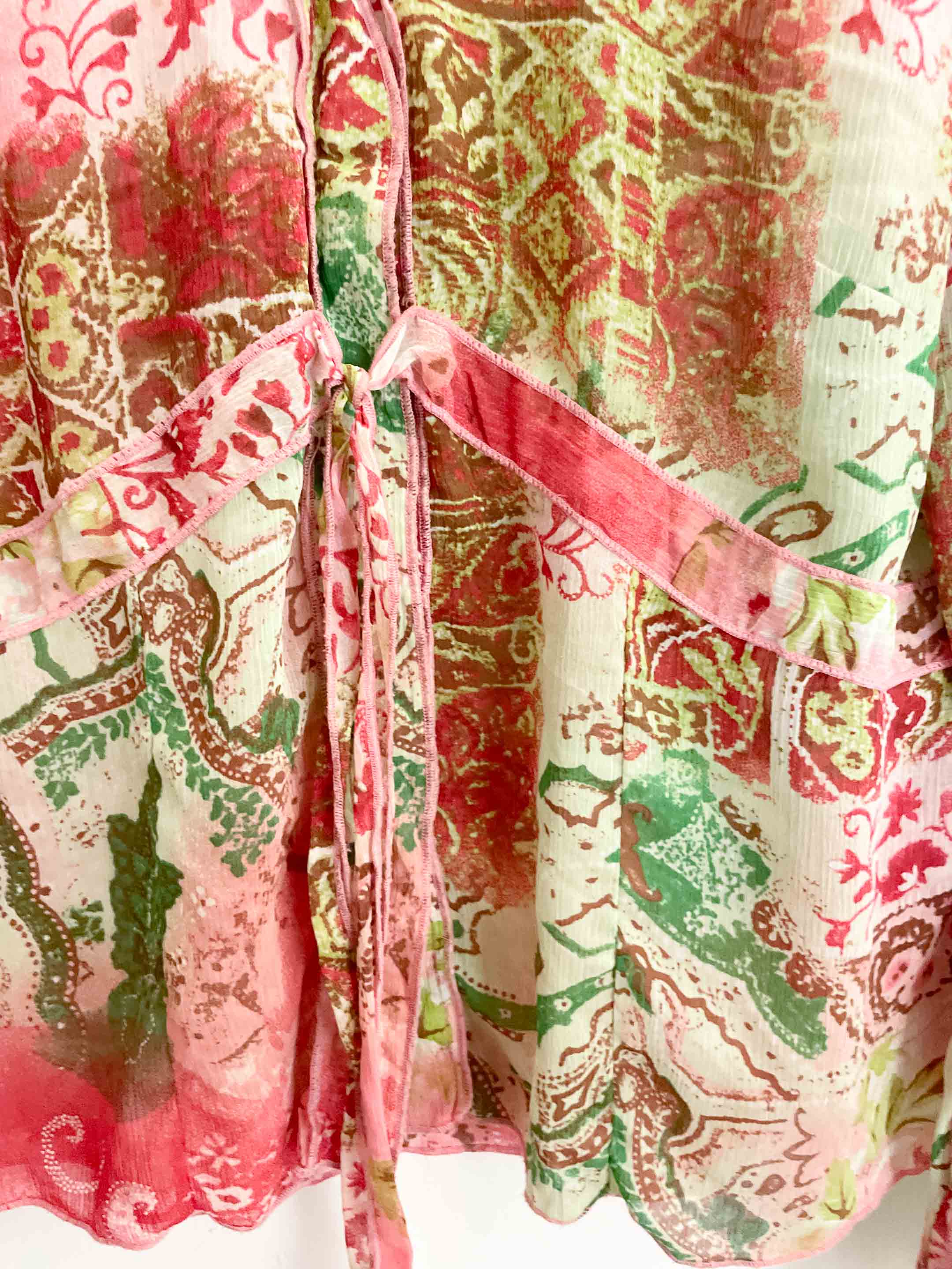 Vintage per una multi ladies blouse size 12