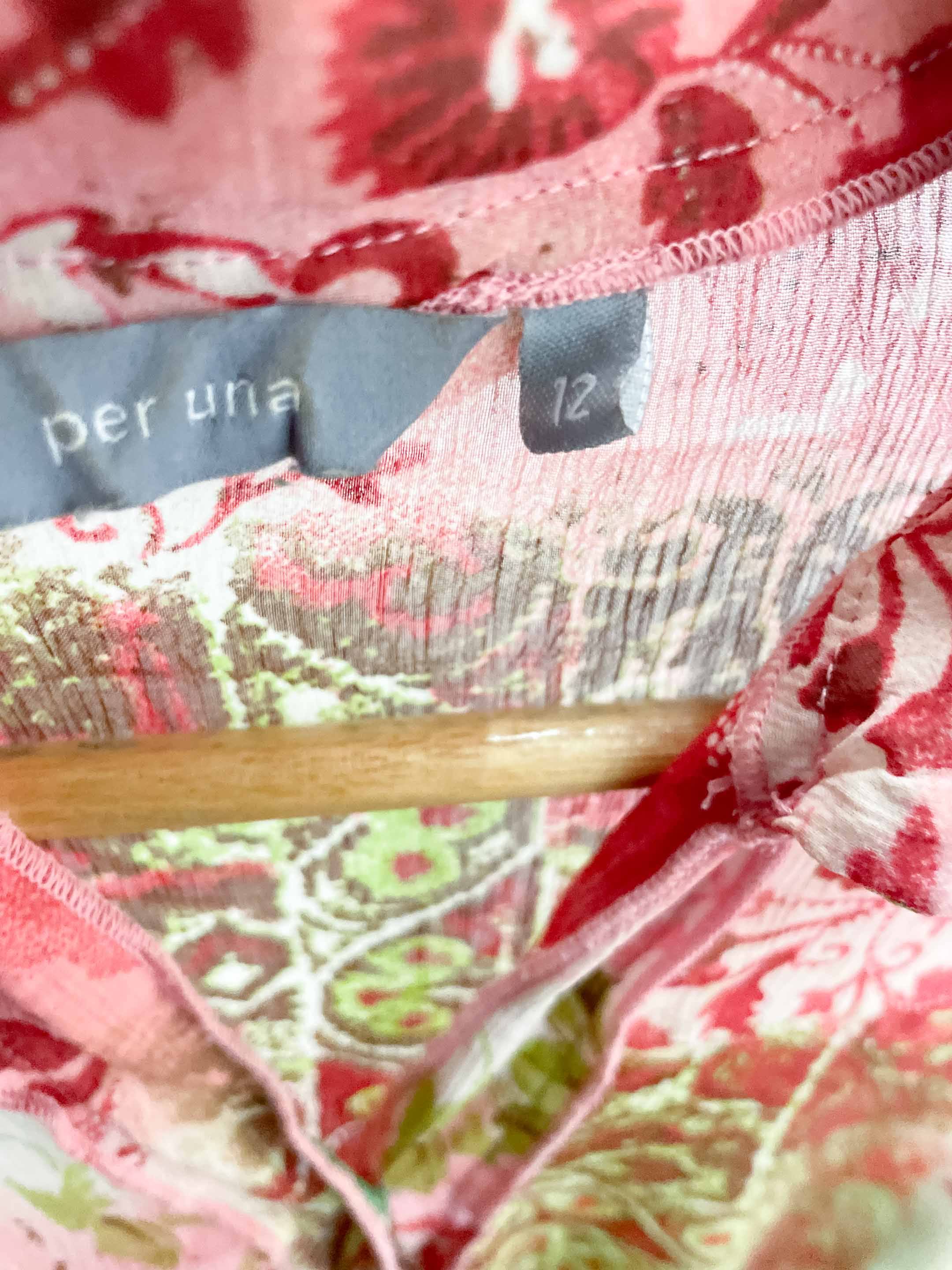 Vintage per una multi ladies blouse size 12