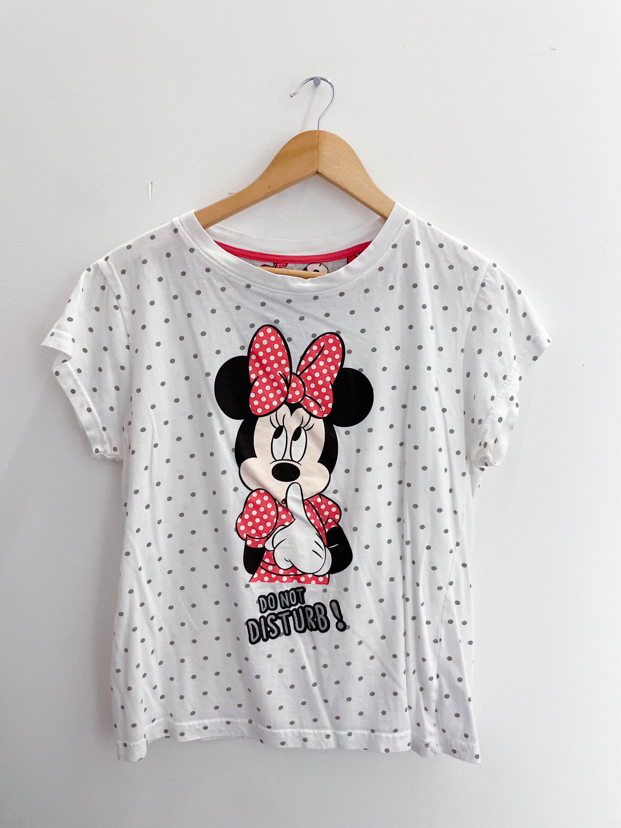 Vintage white dotted disney mickey mouse small tshirts