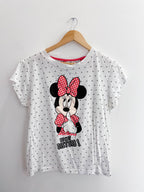 Vintage white dotted disney mickey mouse small tshirts