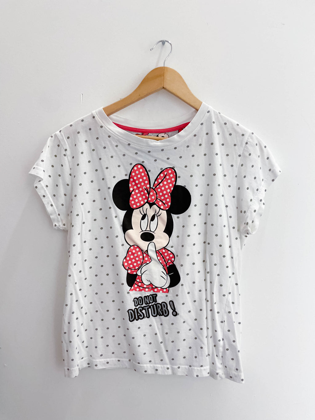 Vintage white dotted disney mickey mouse small tshirts