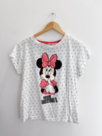 Vintage white dotted disney mickey mouse small tshirts