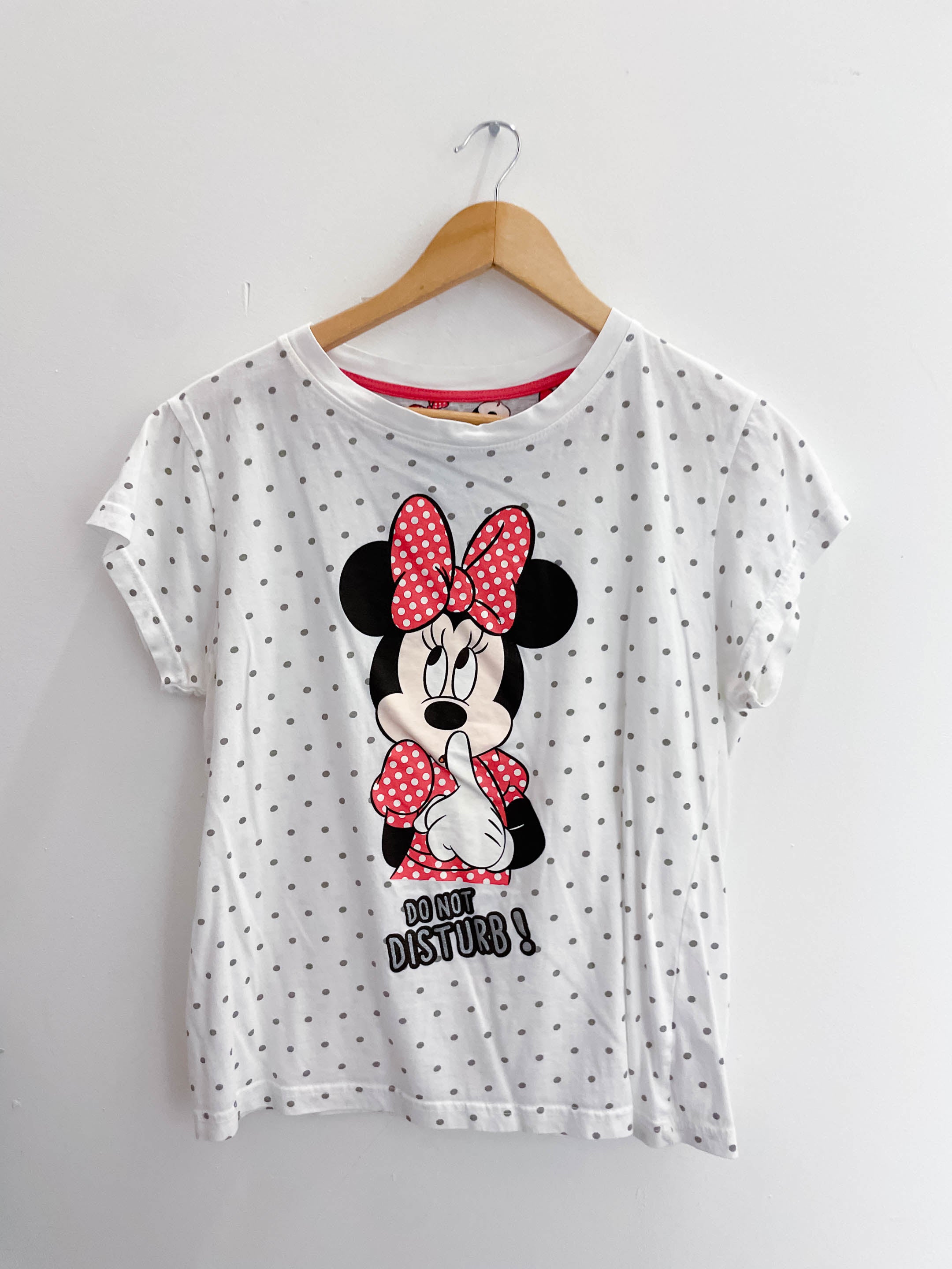 Vintage white dotted disney mickey mouse small tshirts