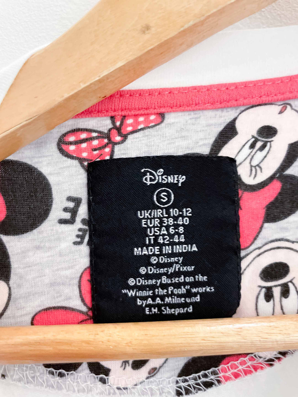 Vintage white dotted disney mickey mouse small tshirts