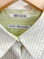 Vintage green regular fit tommy hilfiger womens shirt SIZE XXL