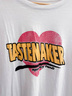 Vintage white tastemaker graphics mens medium tshirt