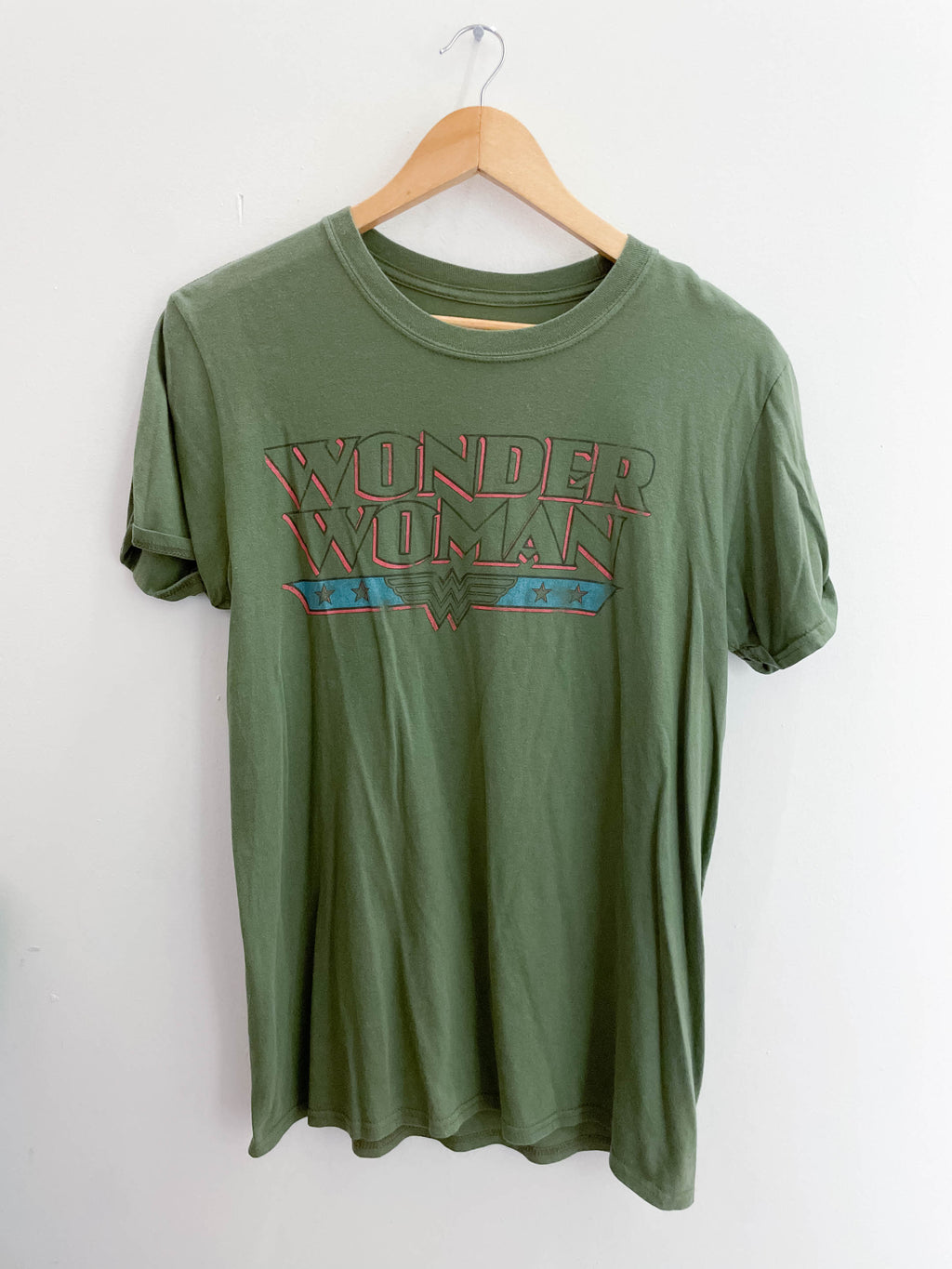 Vintage wonder woman green medium tshirt