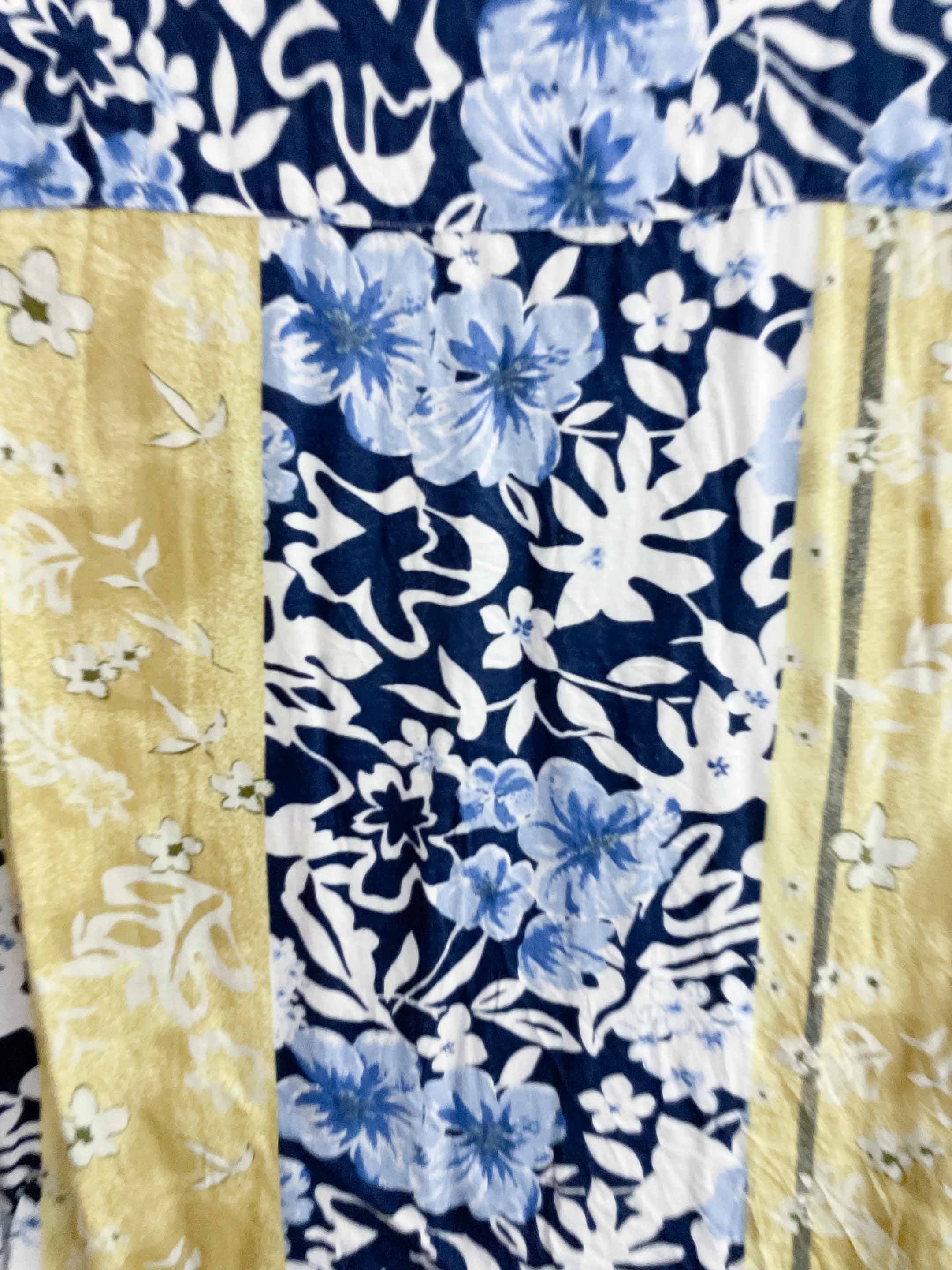 Vintage del bondi multi floral pattern long sleeve shirt size XXL