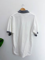 Vintage white american cotton medium polo shirt