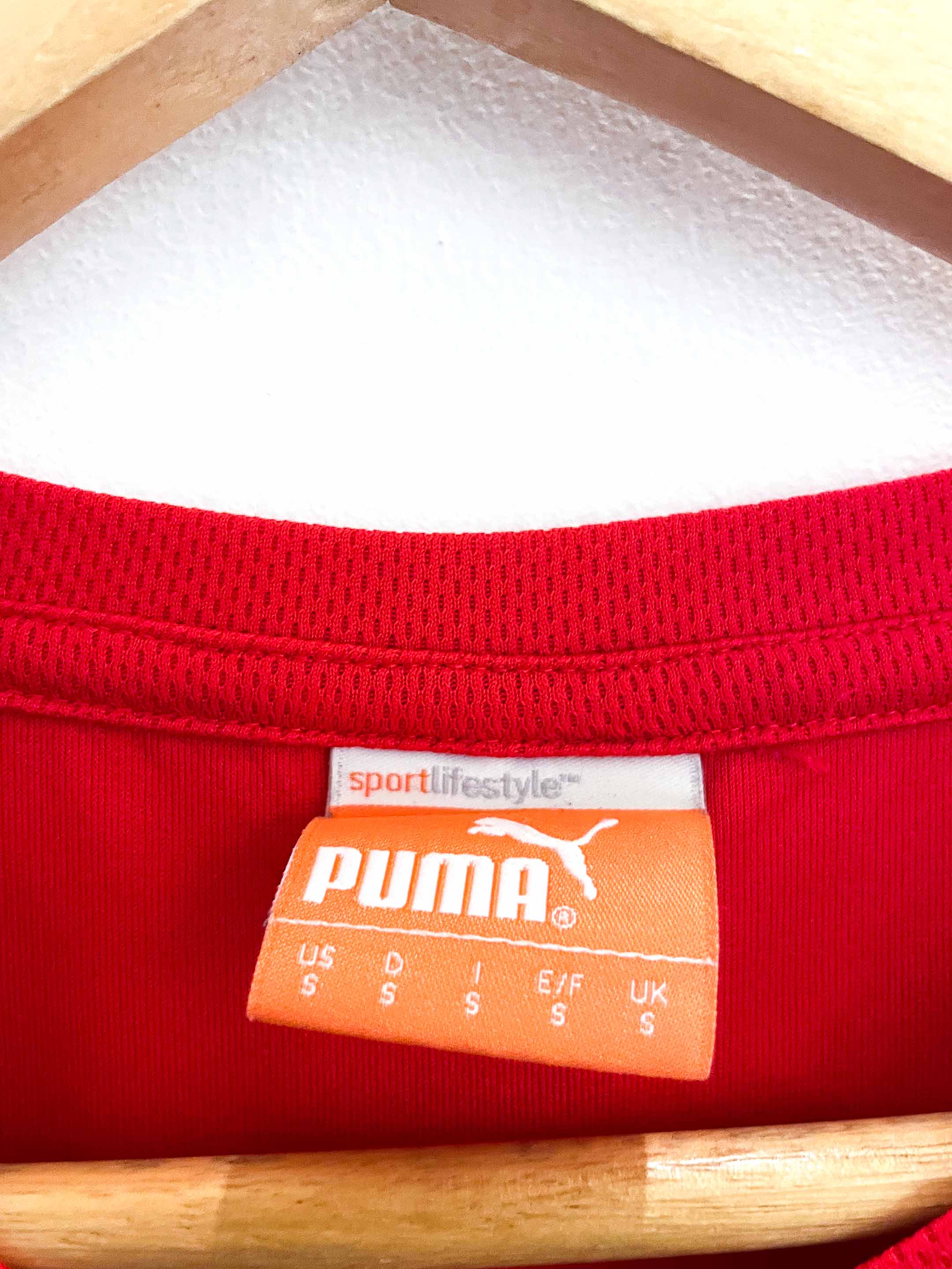 Vintage red puma sport lifestyle small tshirt – weighnpayclothingstore