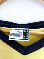 Vintage yellow puma vneck large tshirt