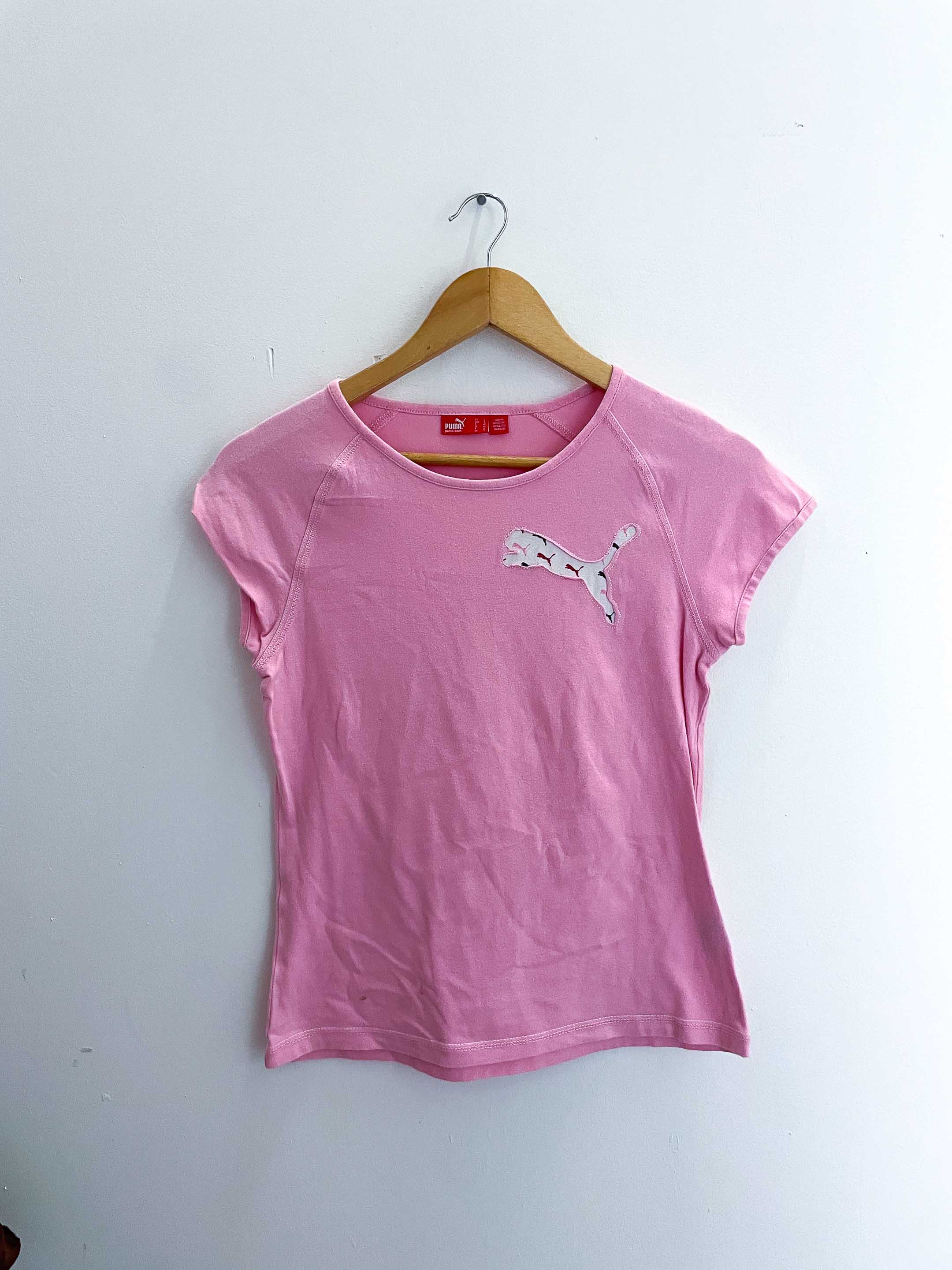 Vintage large puma pink womens tshirt