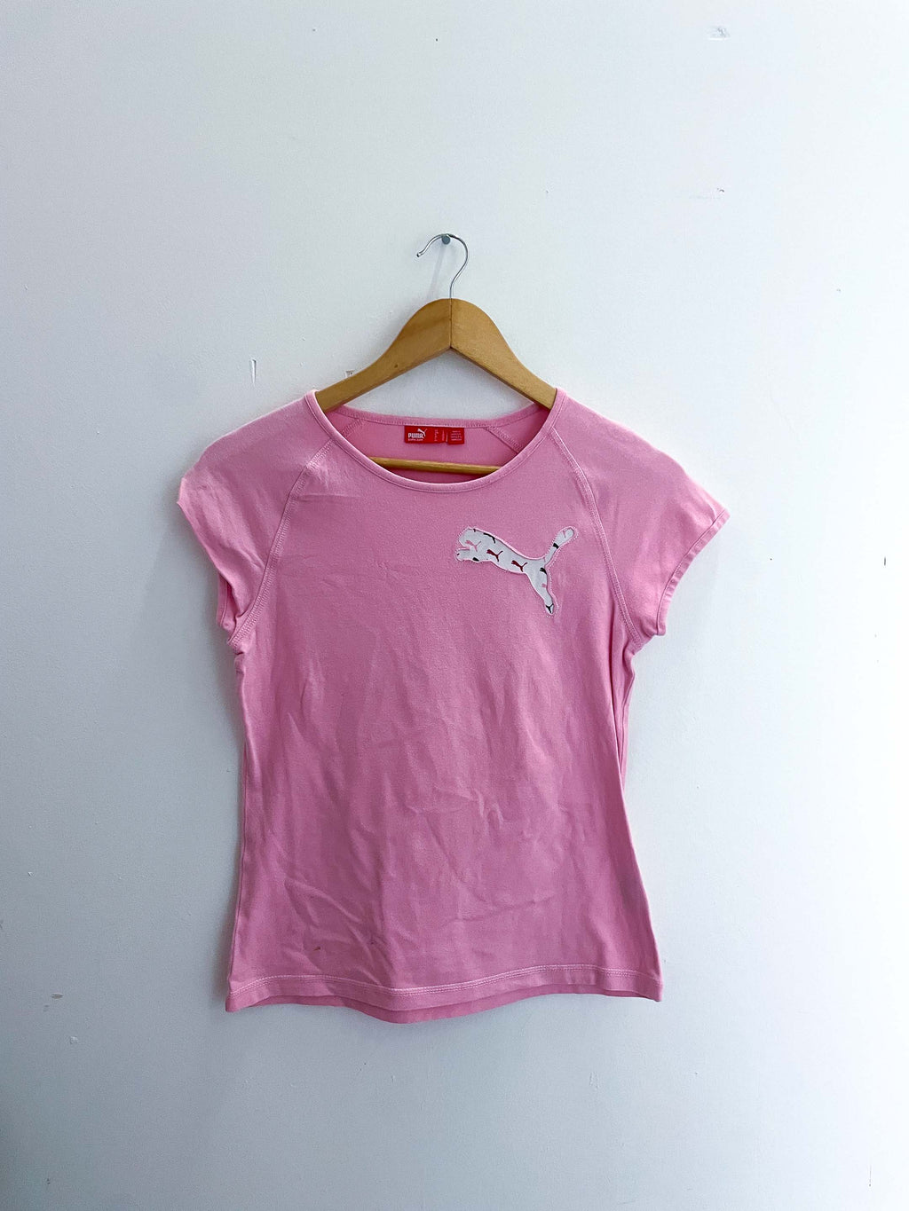 Vintage large puma pink womens tshirt