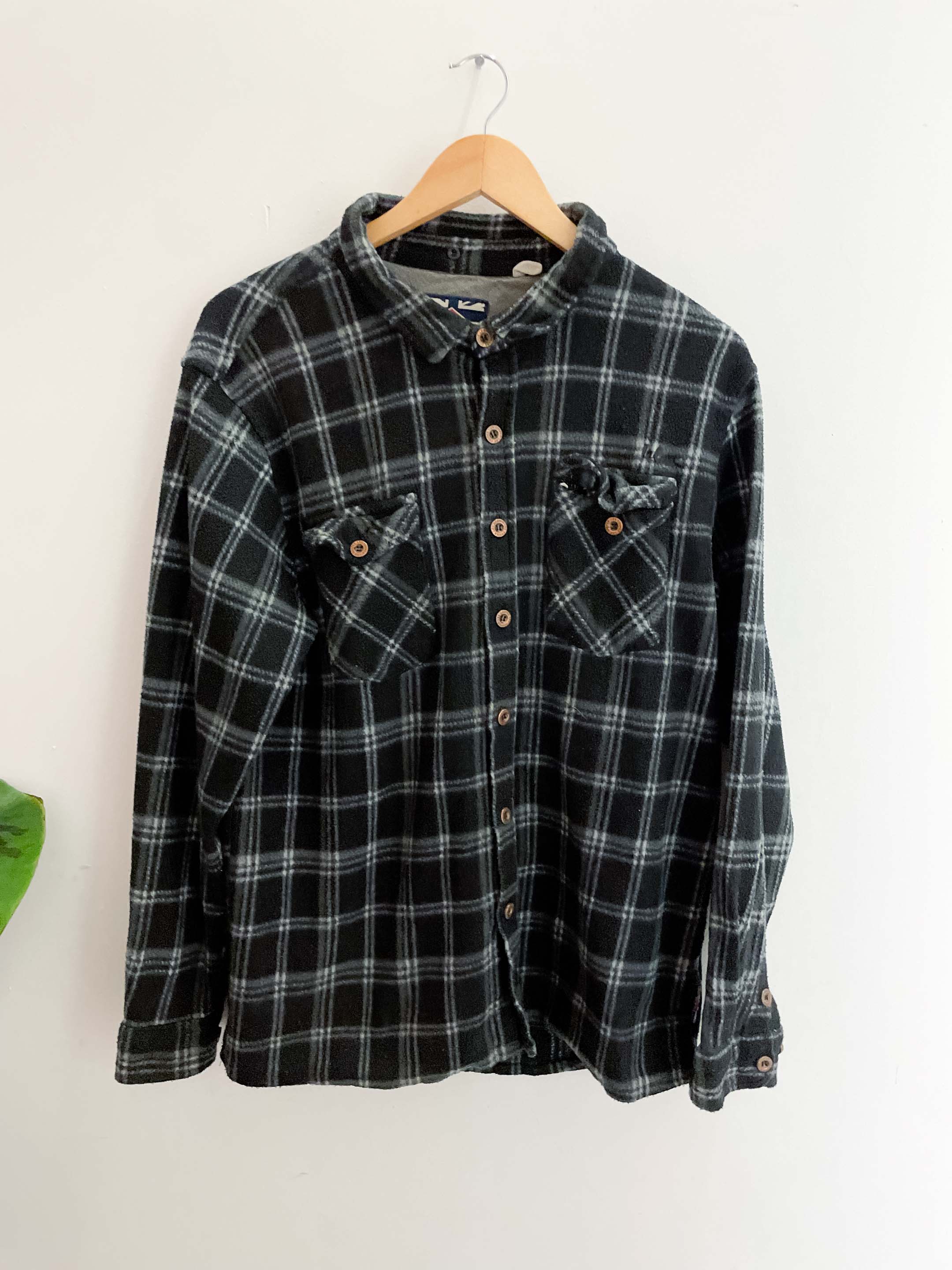 Vintage lee copper thick flannel mens green shirt size XL