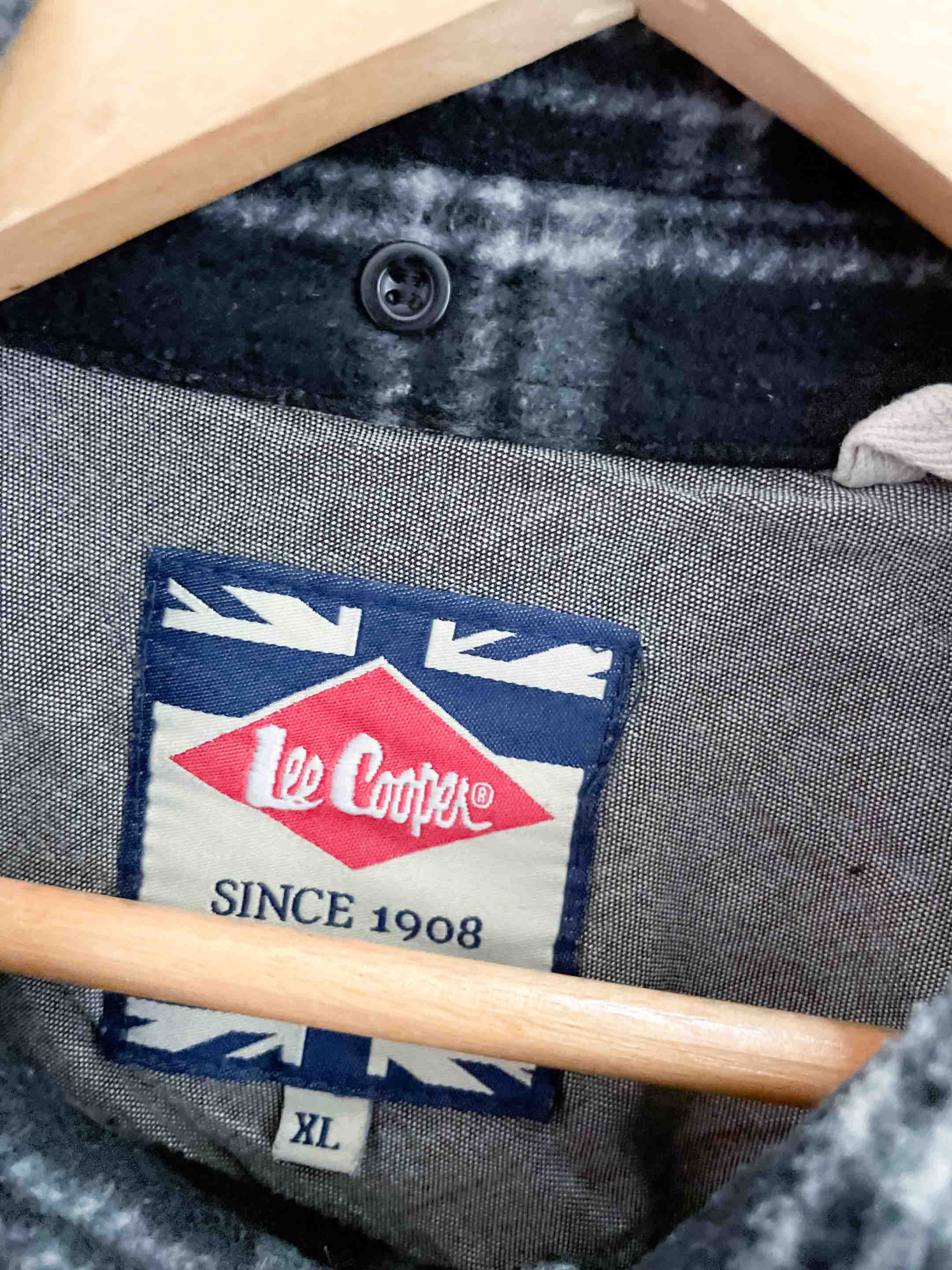 Vintage lee copper thick flannel mens green shirt size XL