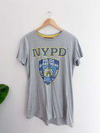 Vintage NYPD grey womens medium tshirt