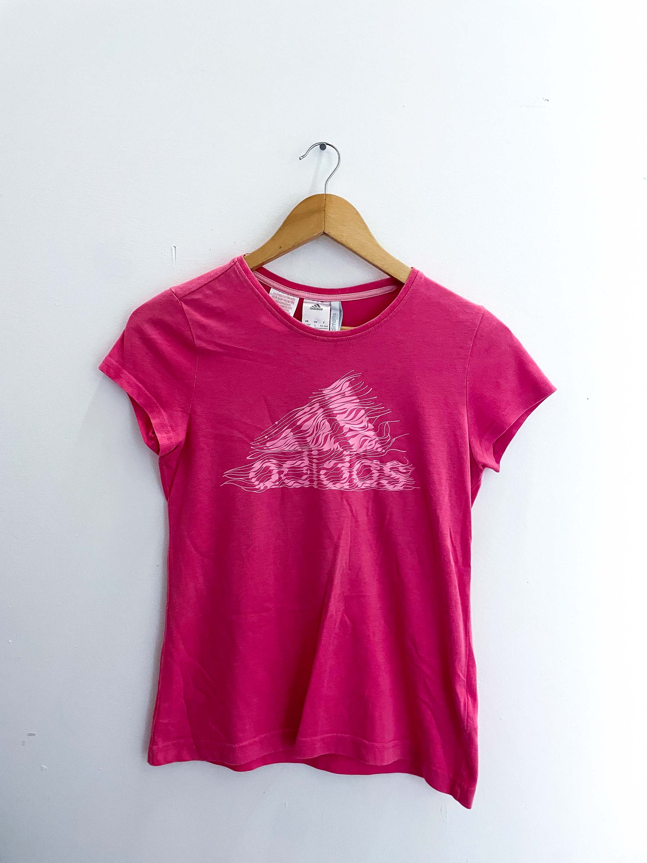 Vintage small pink adidas women tshirt