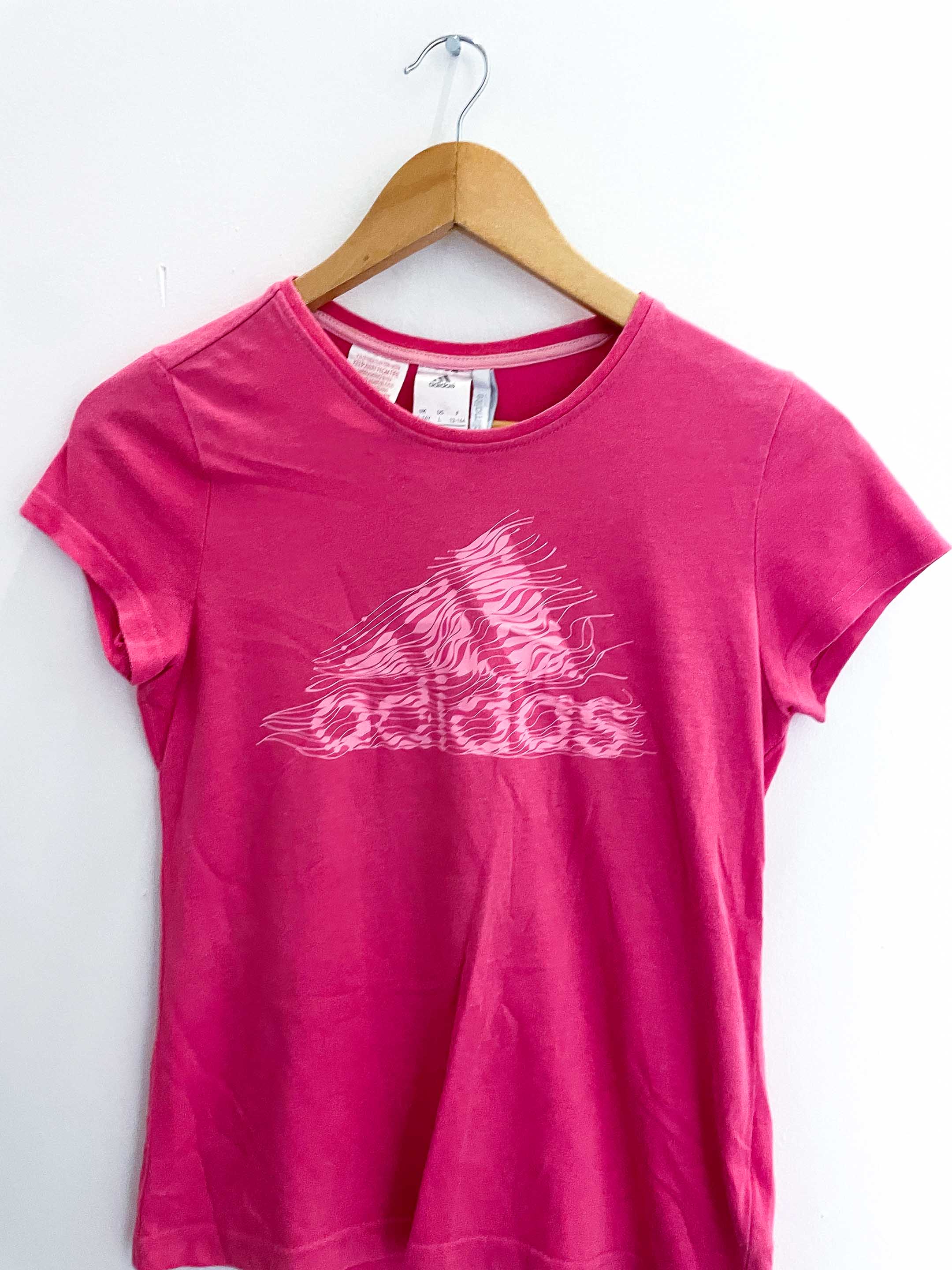 Vintage small pink adidas women tshirt