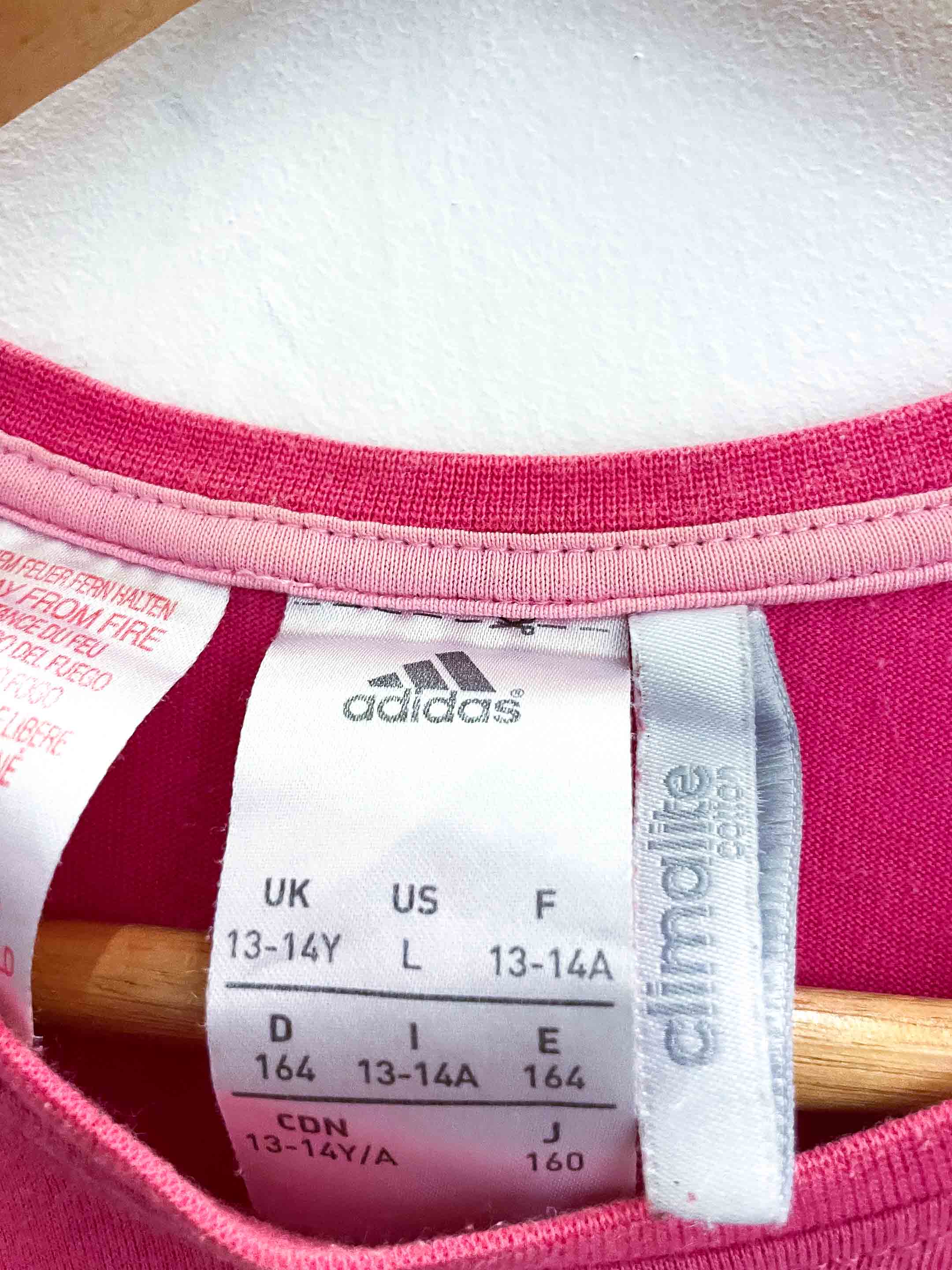 Vintage small pink adidas women tshirt