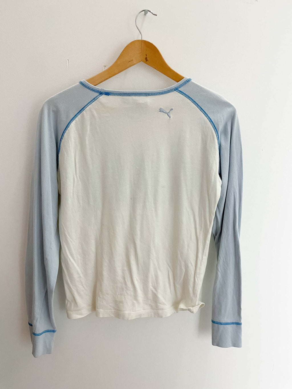 Vintage white puma medium long sleeve tshirt