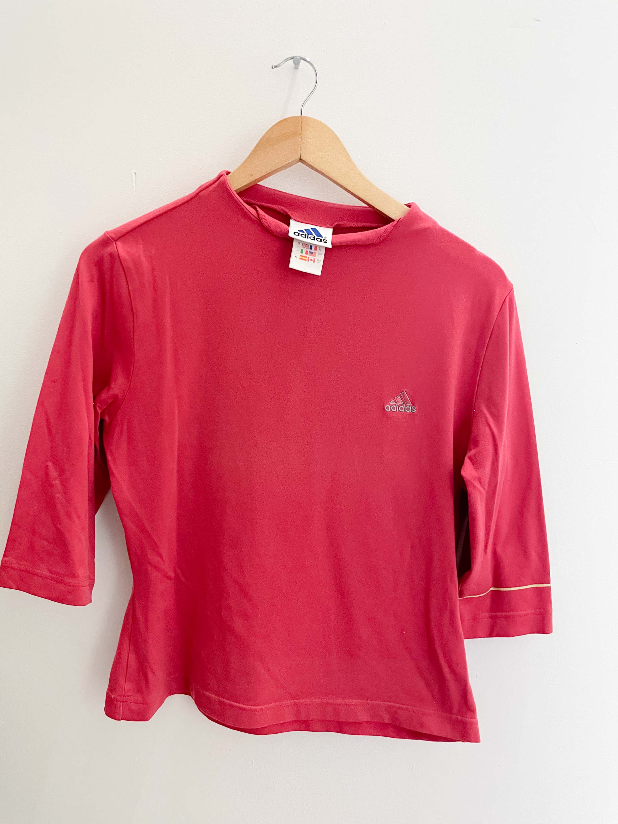 Vintage adidas pink womens medium tshirt
