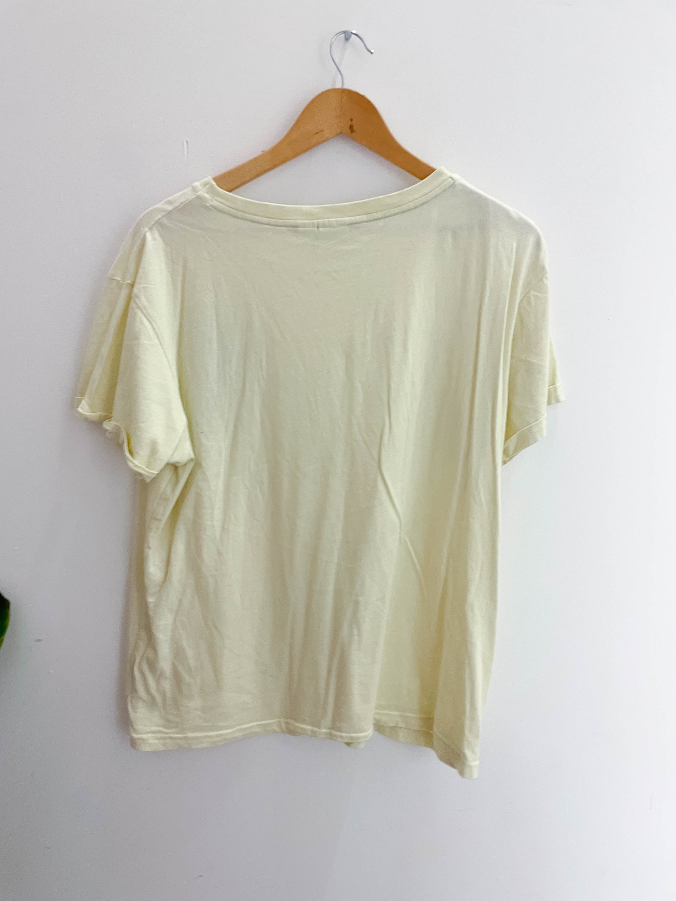 Vintage disney graphics yellow large tshirt