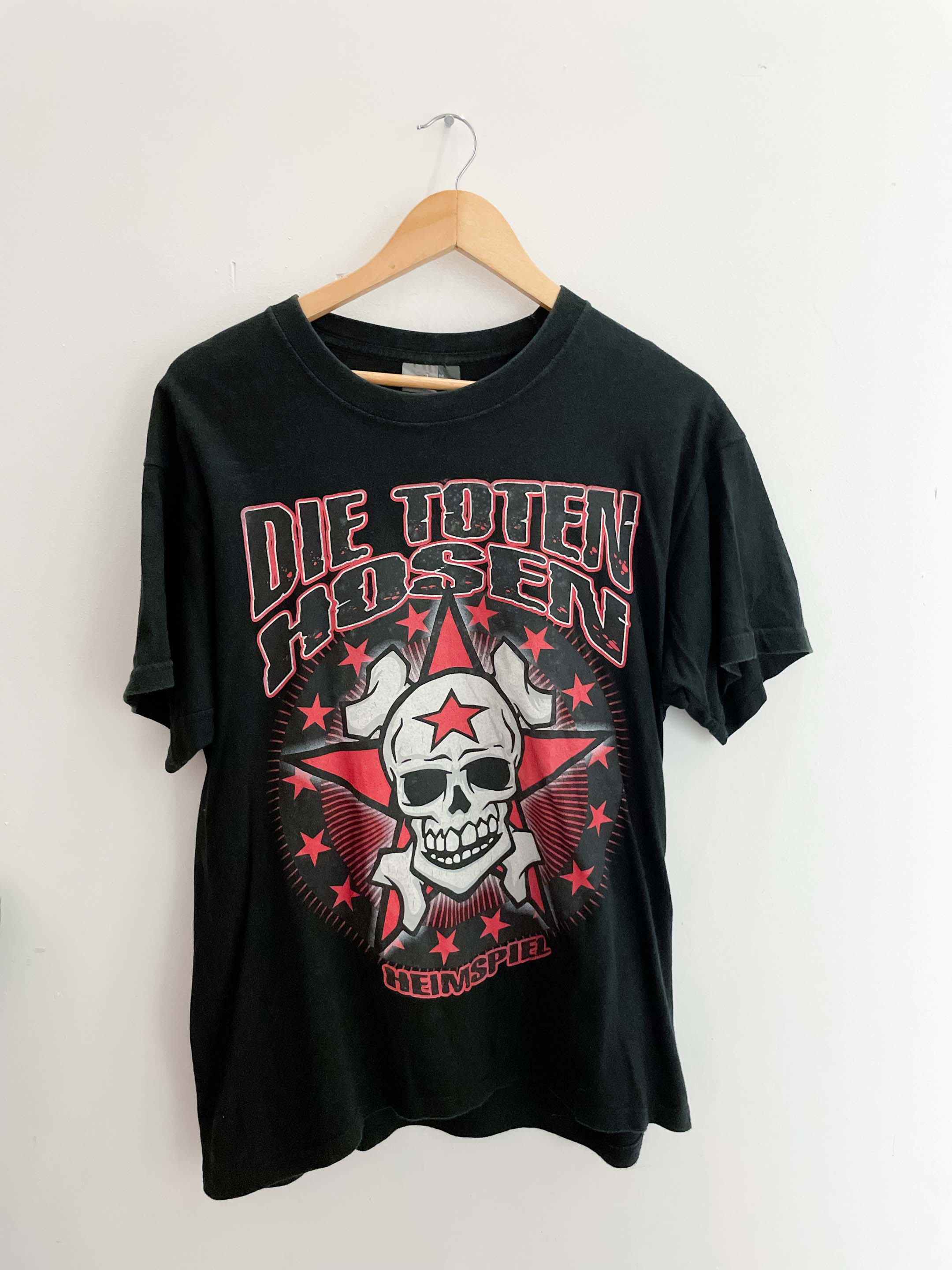 Vintage black medium DIE TOTEN HOSEN “Heimspiel” Hard Rock Punk Band T-Shirt