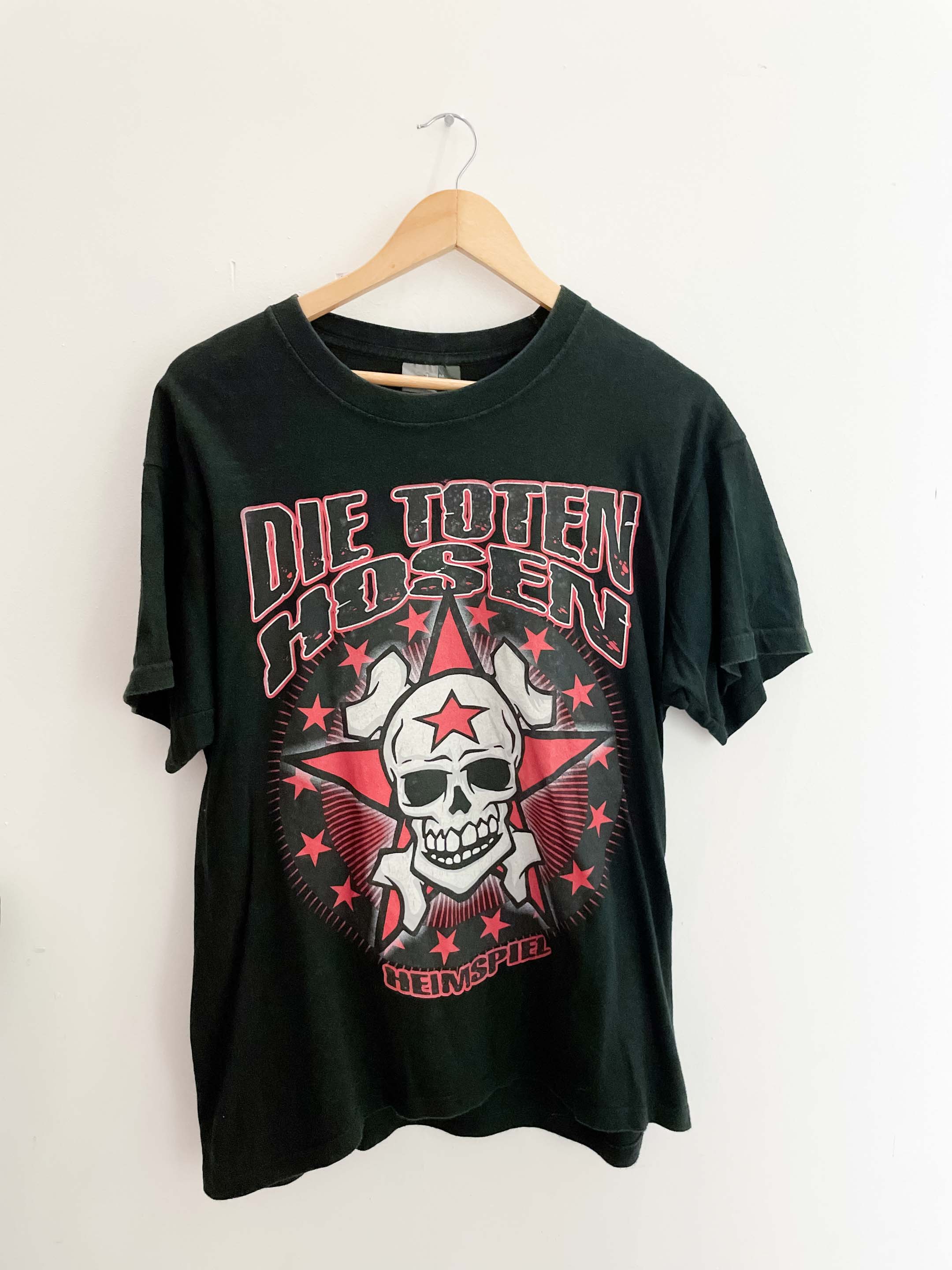 Vintage black medium DIE TOTEN HOSEN “Heimspiel” Hard Rock Punk Band T-Shirt