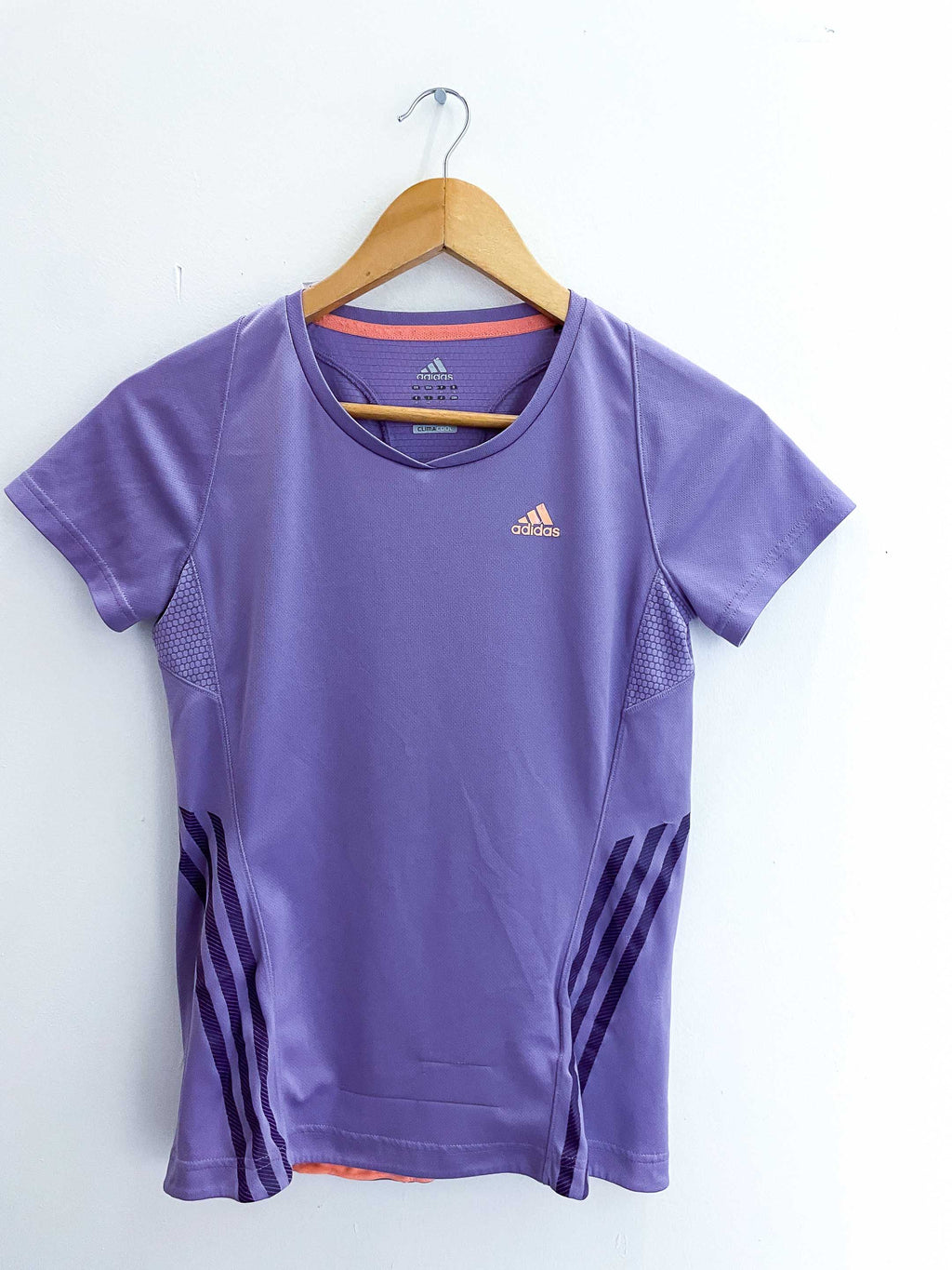 Vintage adidas climacool large purple training tshirt