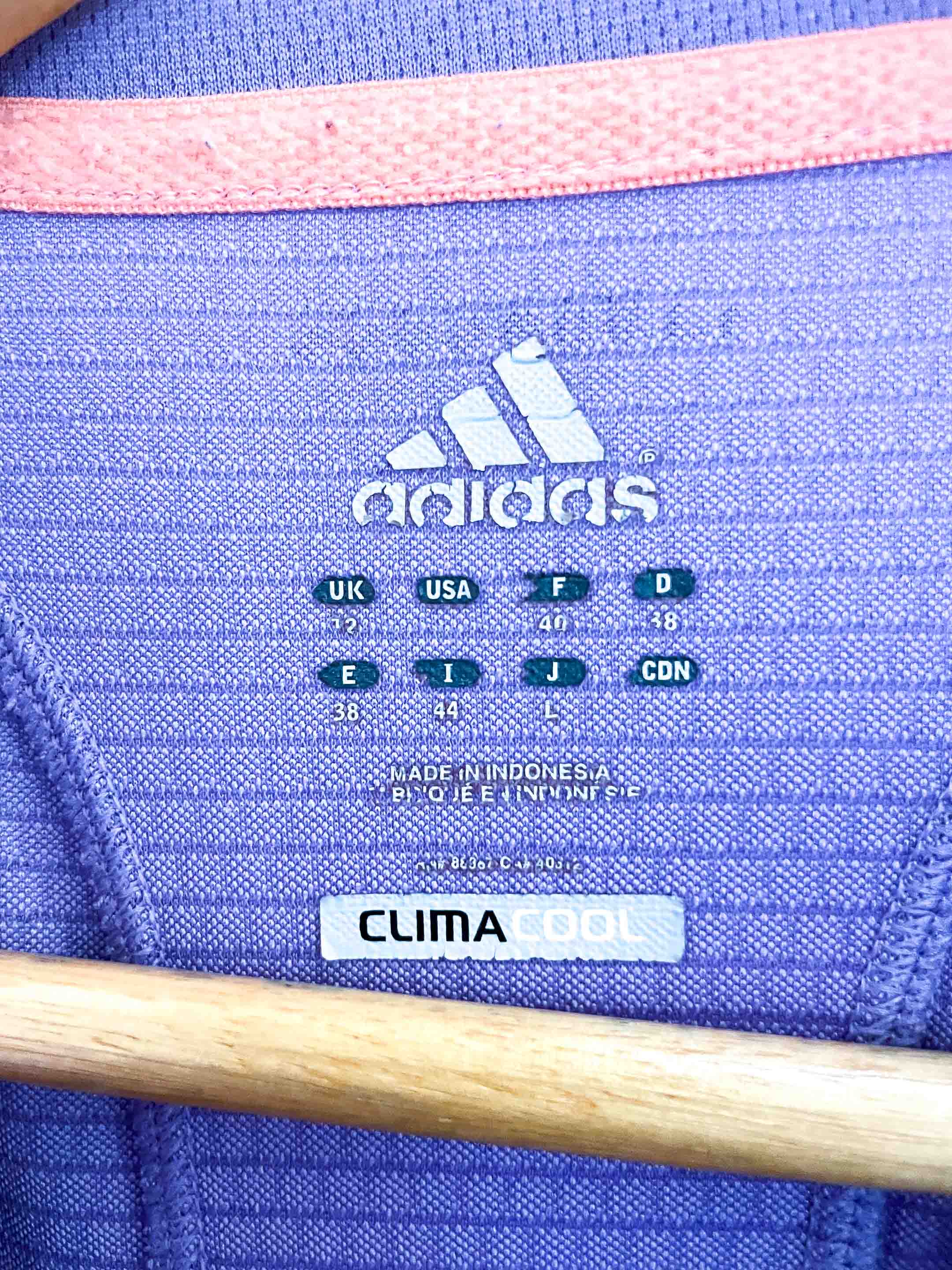Vintage adidas climacool large purple training tshirt