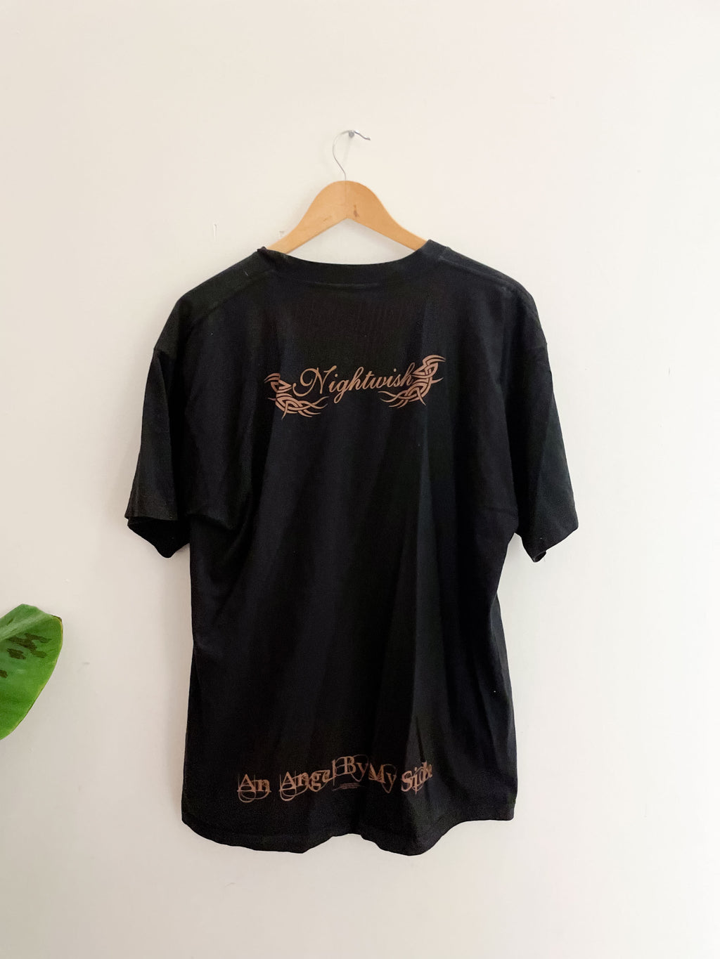 Vintage black nightwish graphics mens tshirt size XL