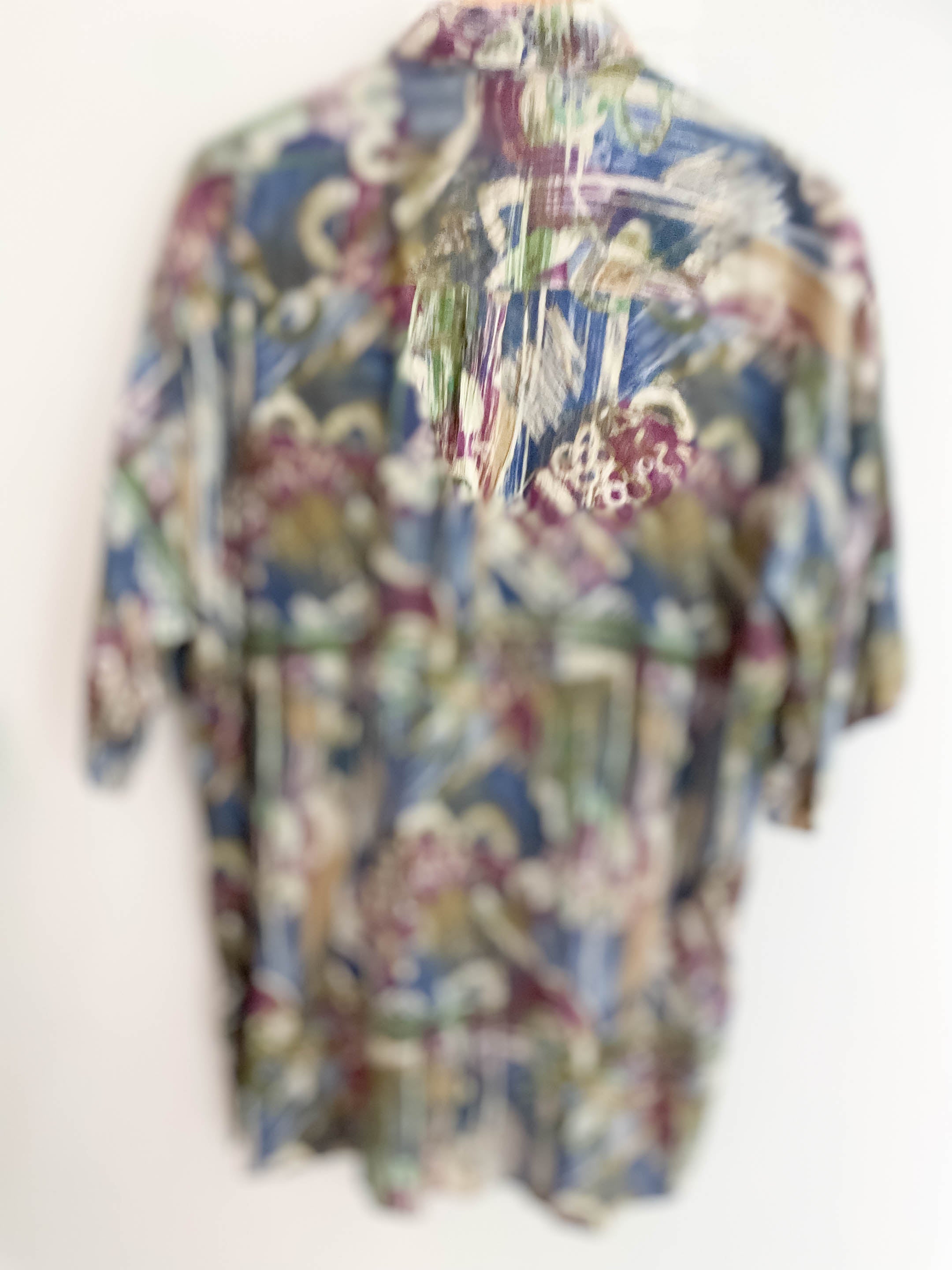 Vintage pick up multi patterned long sleeve shirt size L