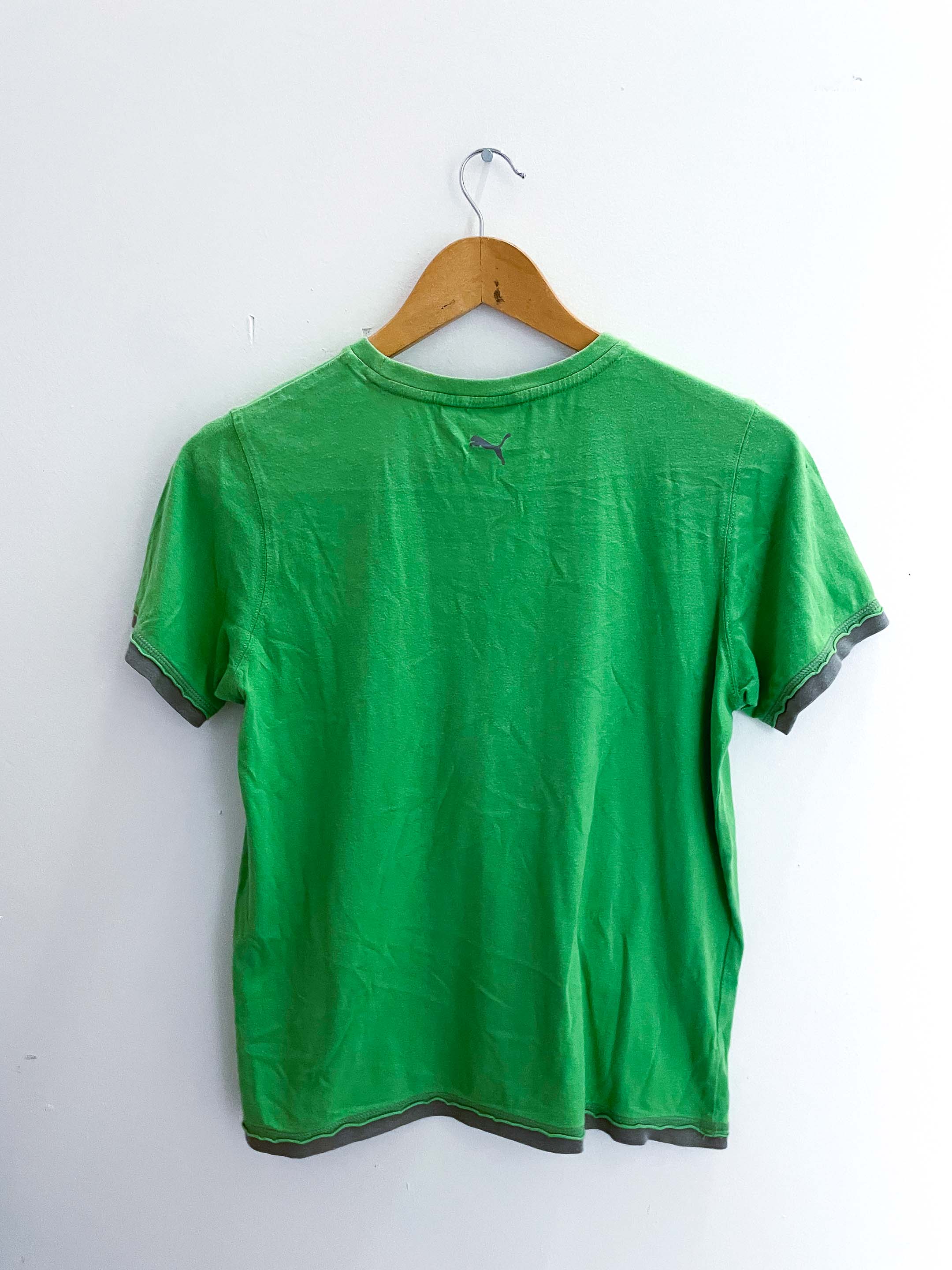 Vintage green puma large tshirt