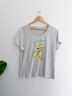 Vintage secret possessions cute cat graphics white xl tshirt